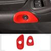 Red ABS Interior Door Switch Button Frame Cover Trim For Corvette C6 2005-2013