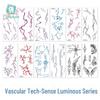 Glow Lightning Veins Kpop Girl Group Waterproof Temporary Tattoo Stickers