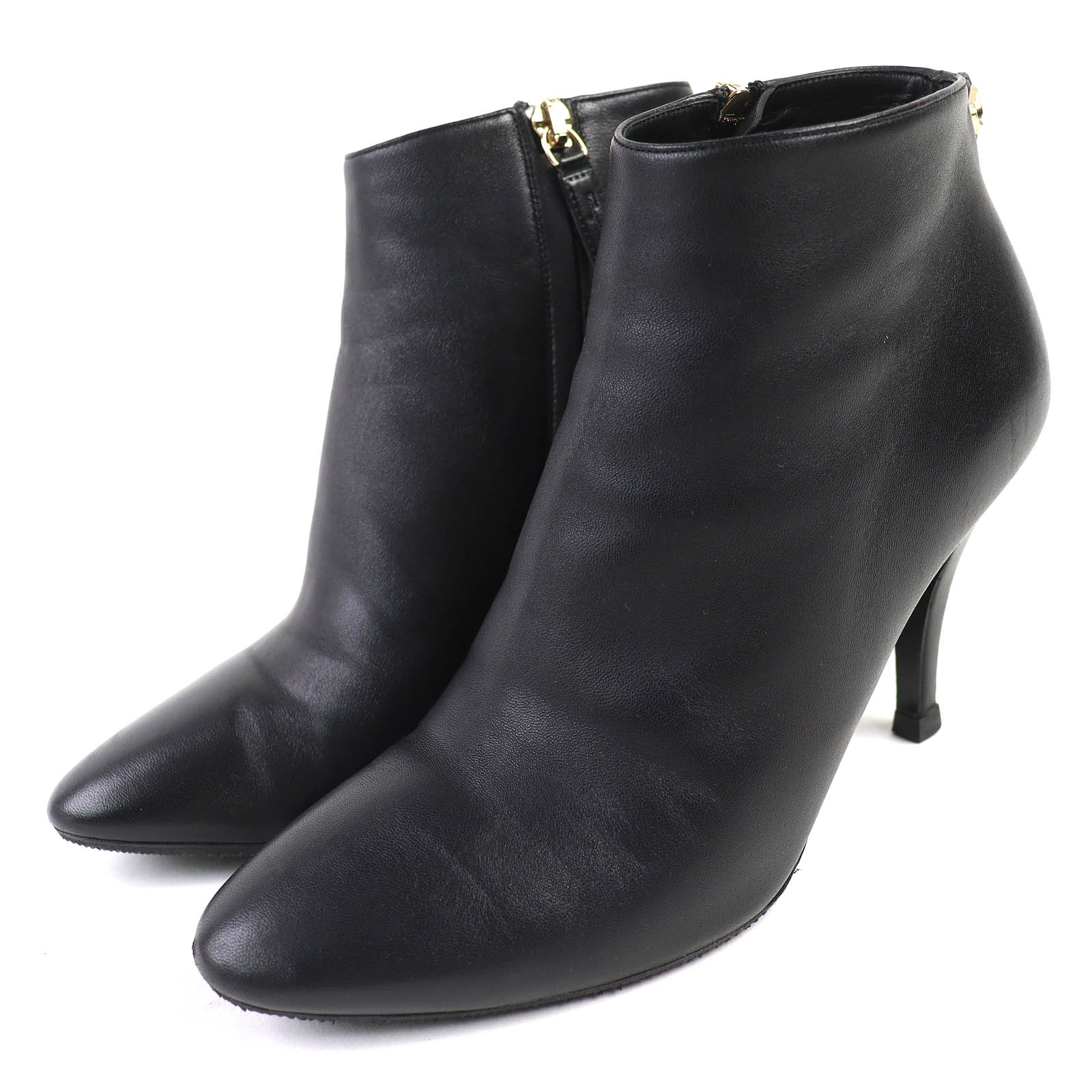 Отличные ботильоны Salvatore Ferragamo Joan Gancini кожаные ботильоны до щиколотки на молнии сбоку 6 бу 22990₽