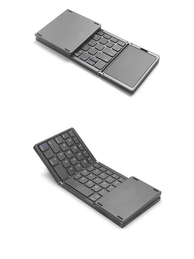 Hot Sale: B089T Foldable Bluetooth Keyboard with Touchpad for Multi-System Devices