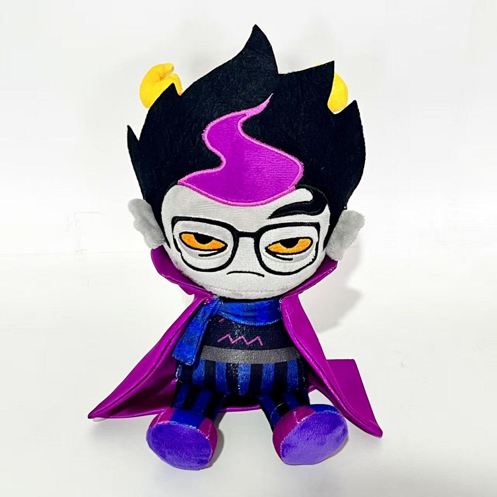 Nieuwe 19cm Homestuck John Egbert Pluche Speelgoed Schattige Jongen Zonder Armen Met Witte Kleding Zwart Haar Gevuld Poppen Kussen Speelgoed Voor Kinderen Cadeaus 19cm