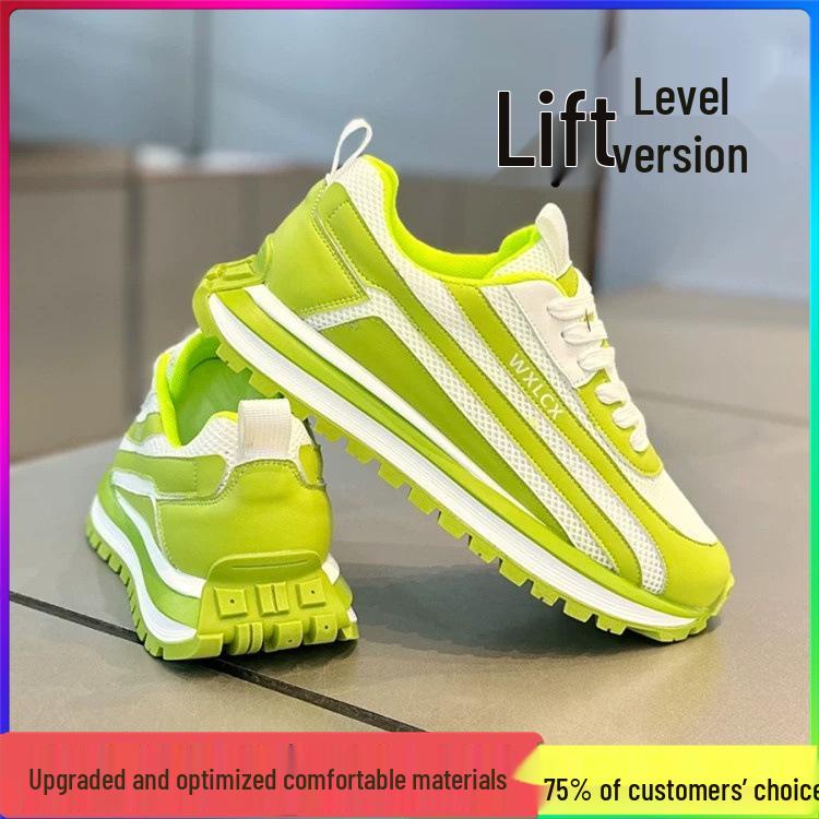 Men's Trendy European Mesh Running Shoes - Versatile & Breathable Casual Sneakers for Teens & Dads