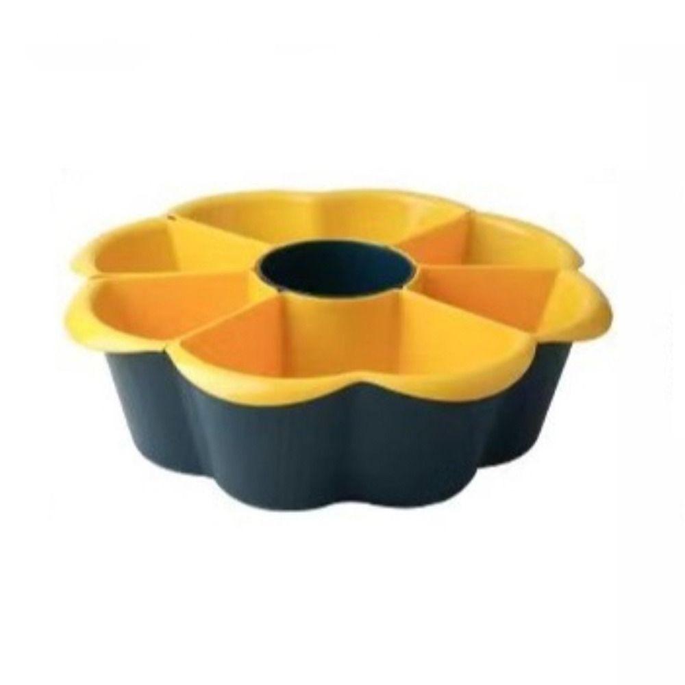 Double-layer Rotating Hot Pot Vegetable Basket 7/9-grid Vegetable Basket