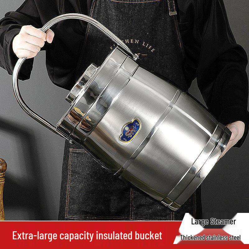 Portable Stainless Steel Insulated Lunch Box & Soup Container with Large Capacity