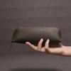 European Retro Genuine Leather Pencil and Glasses Case - Top Layer Cowhide, Multi-functional, Zippered