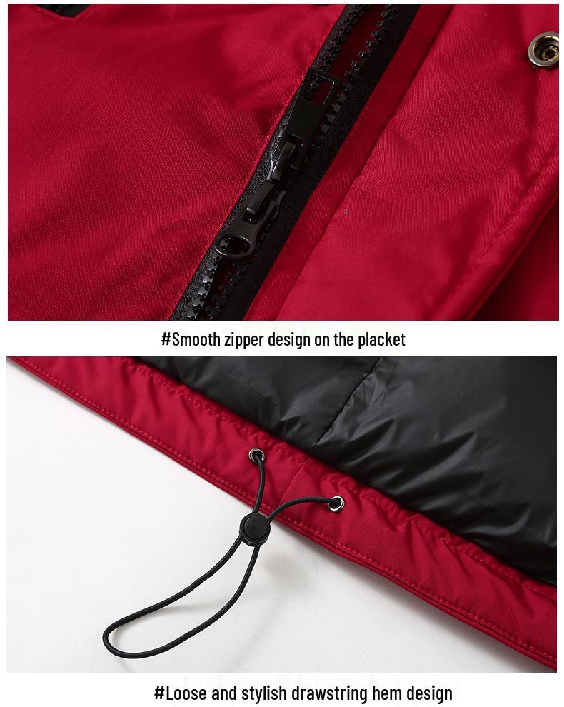 Men's Plus Size Three-Proof Cotton Jacket with Large Pockets - New 2025 Winter Thicken Coat for Workwear
