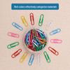 Colored Nickel-Plated Paperclip Dispenser (100 Pieces) - Creative Metal Bookmark and Office Stationery Clips