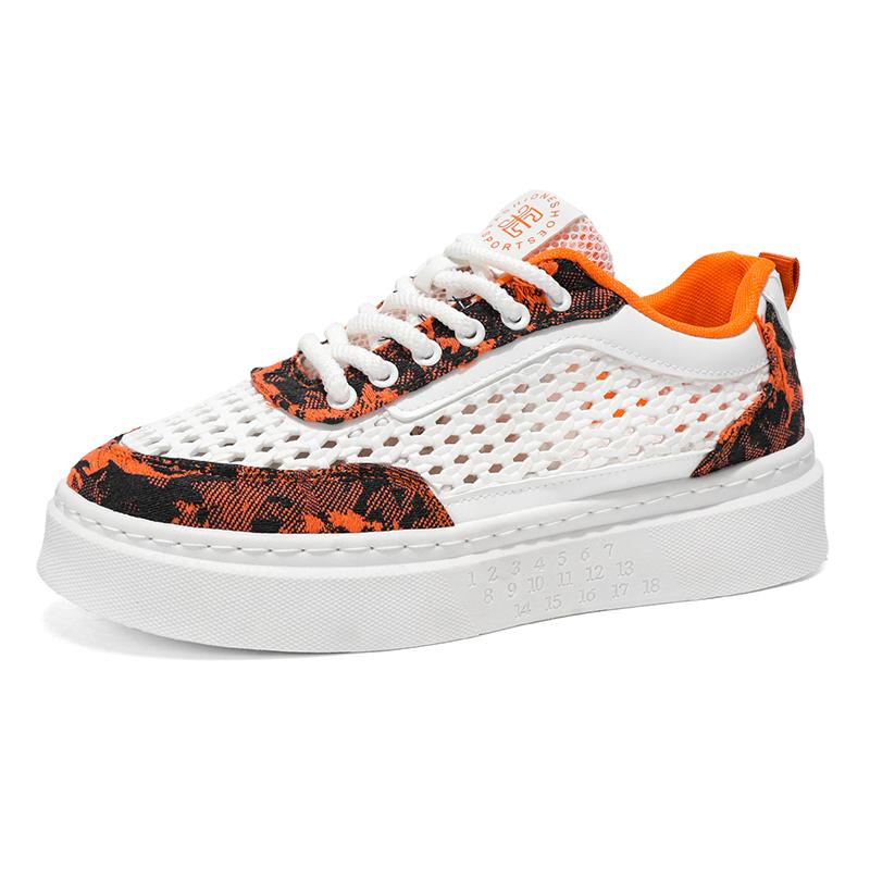 Platform Casual Sports Men's Shoes Mesh Breathable Board Shoes