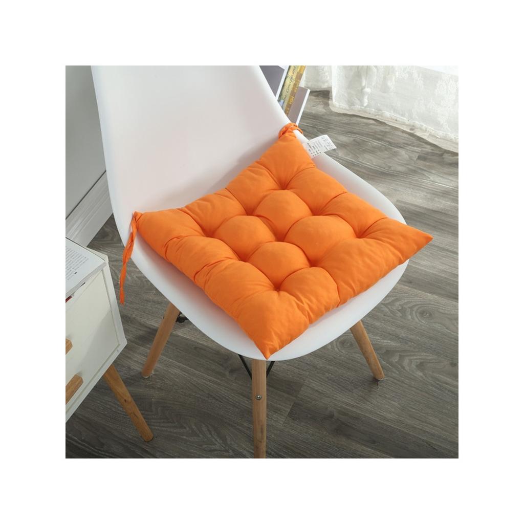 Solid colored frosted thick dining chair cushion, office, bedroom, living room cushion