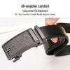 Men's Genuine Leather Belt with Automatic Buckle, Stylish for Middle-Aged and Young Men's Trousers