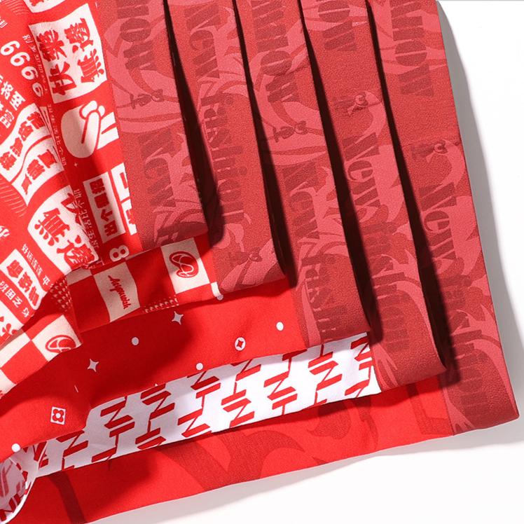 1pc Underpants with No Trace Underwear Flat Cornered Pants Red Square Cornered Pants Boxer Brief