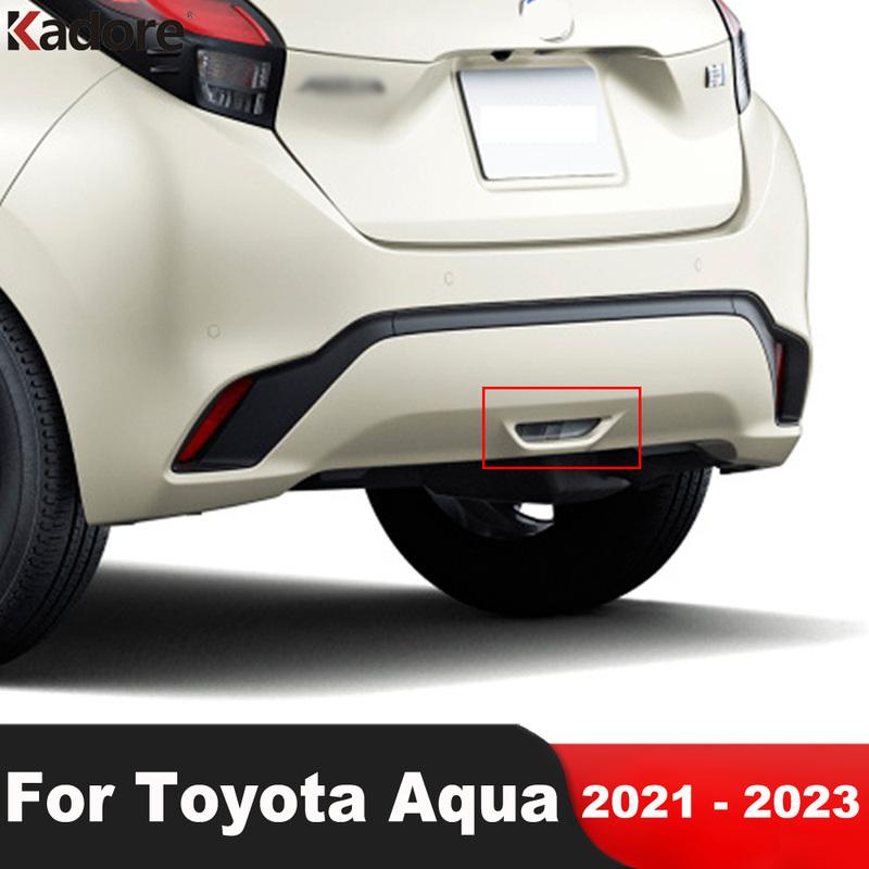 For Toyota Aqua    Chrome Car Rear Brake Light Lamp Cover Trim Tail Brakelights Bezel Trims Exterior Accessories