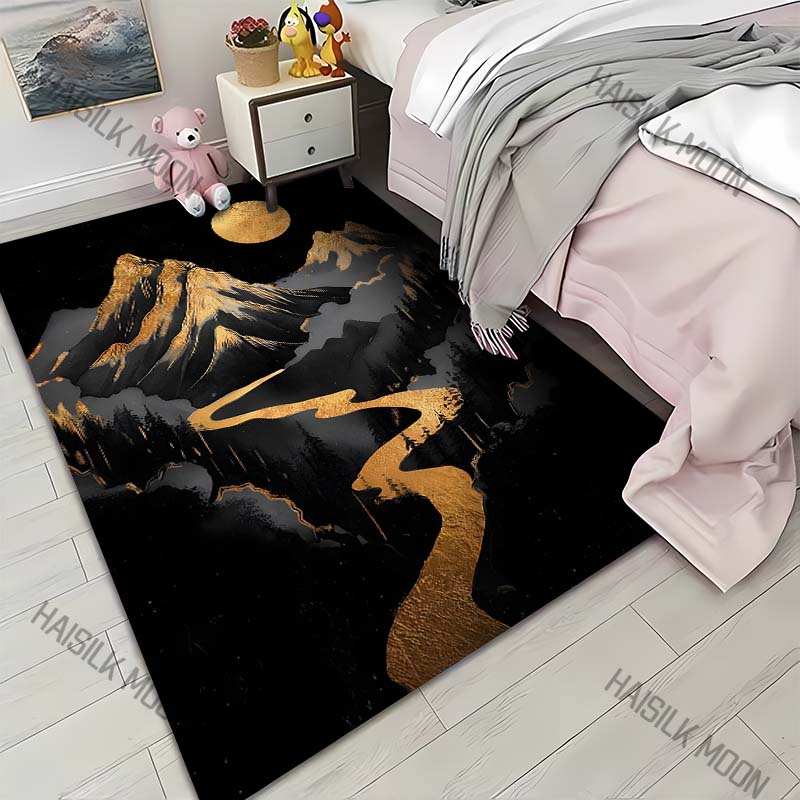 

Individuality Moon and Landscape Carpet for Living Room Bedroom Bedside Floor Mat Cloakroom Kids Activity Area Rugs Home Decor 40x60cm