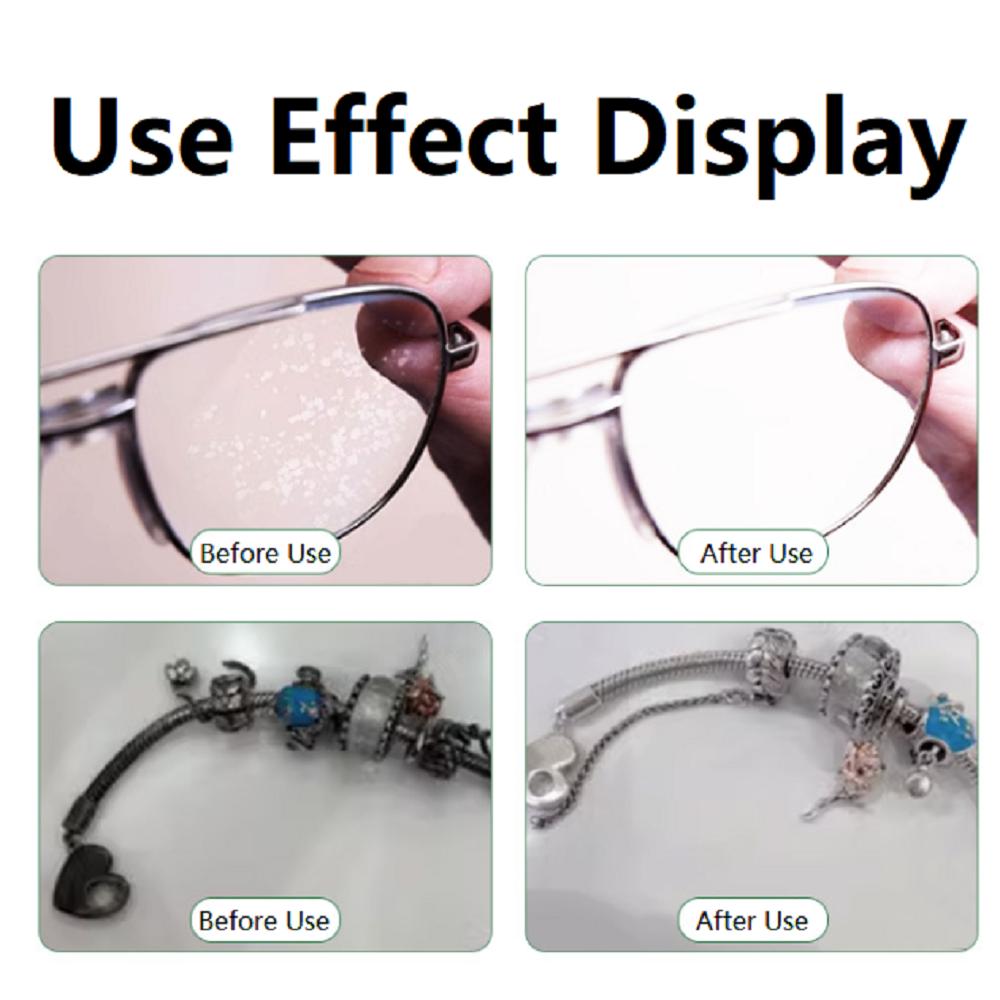 50ml/120ml Ultraschall Schmuckreinigungslösung Brillen Uhren Ringe Reiniger Flüssigkeit Speziell für Ultraschall Brillenreinigungsmaschinen