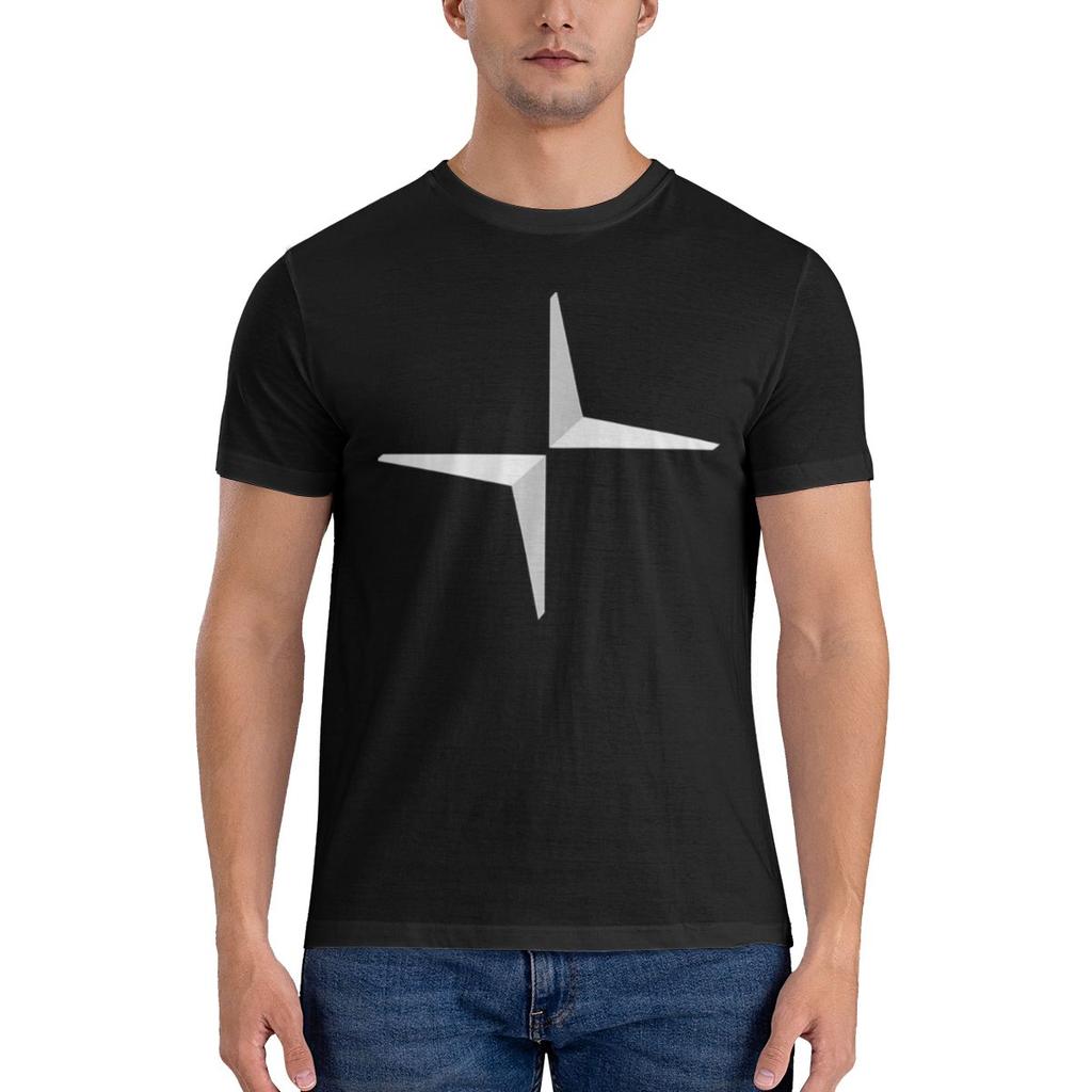T-shirt Lisse Polestar Style Japonais Trajet Anti-boulochage T-shirt de Base