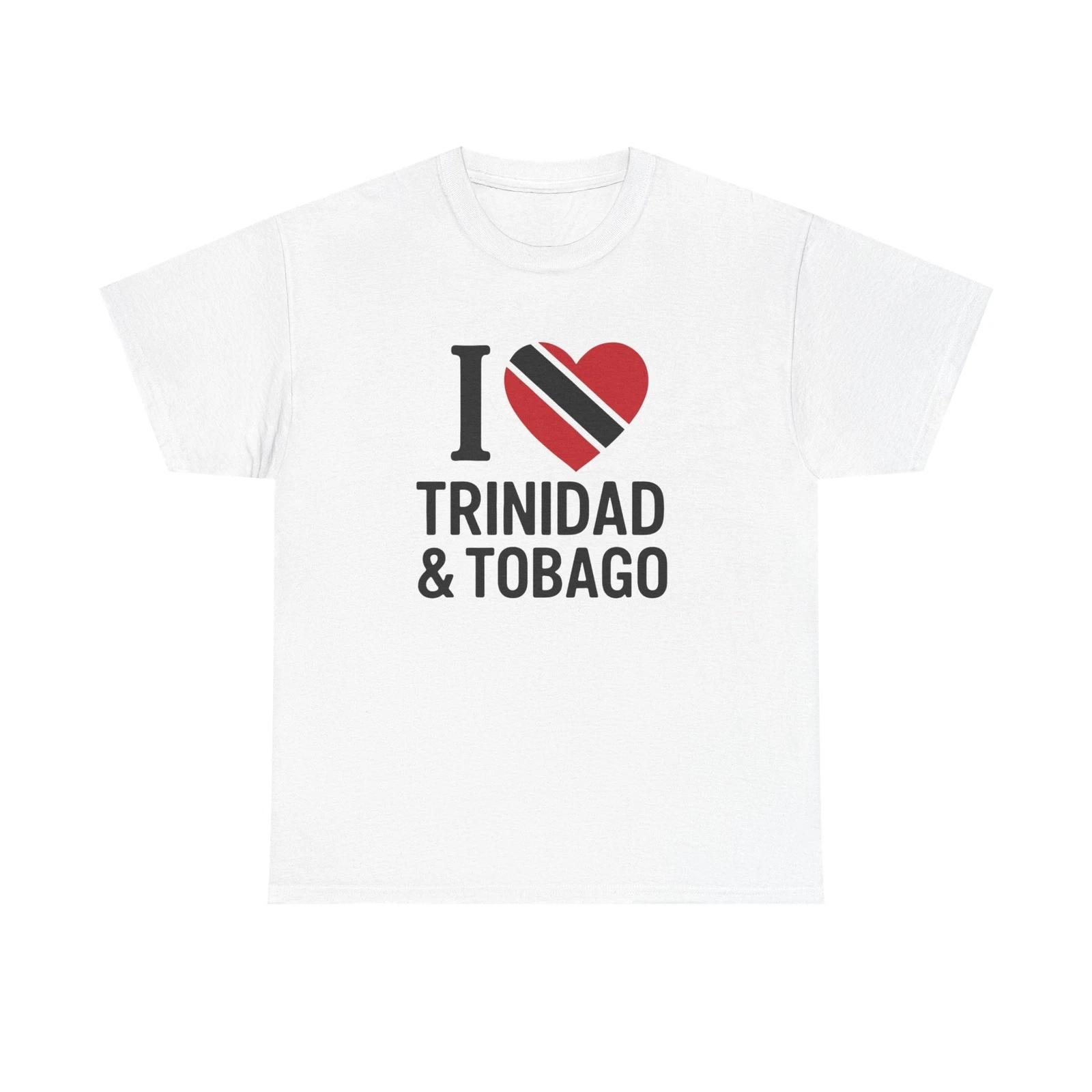 I Love Trinidad and Tobago Tee-Unisex Cotton Shirt, Travel Gift, Caribbean Pride XL