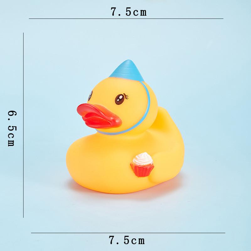 Soft Rubber Little Yellow Duck Swimming Toy Decoration Kids Gift Cartoon Cute