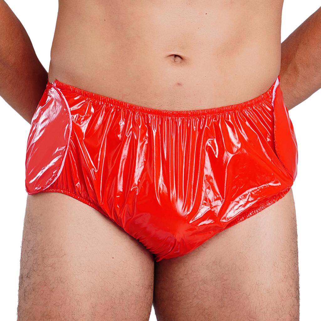 Erwachsene Männer Schwimmwindel L-3XL Wasserdichte Vinyl Wiederverwendbare Inkontinenz Schwimmhose mit Klettverschluss an den Seiten für das Schwimmbad