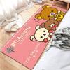 Kawaii Rilakkuma Bear Bathroom Mat Anti-slip Absorb Water Long Strip Cushion Bedroon Mat Welcome Doormat