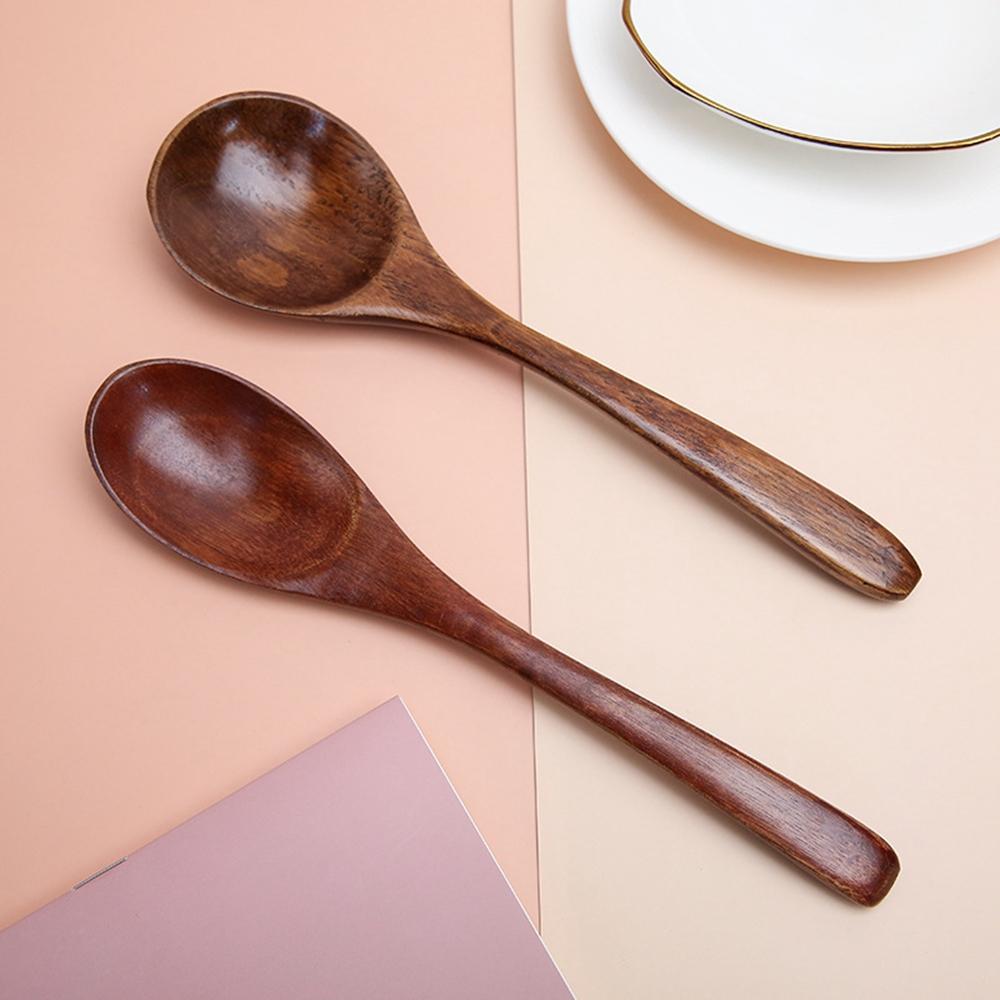 Stirring Kitchen Tools Dessert Flatware Mixing Soup Spoons Tea Spoon Coffee Spoon Wooden Spoon