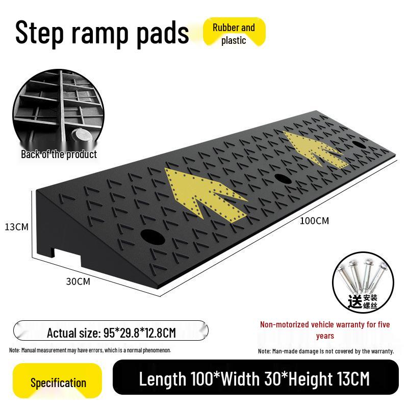 Rubber Curb Ramp for Cars and Household Steps