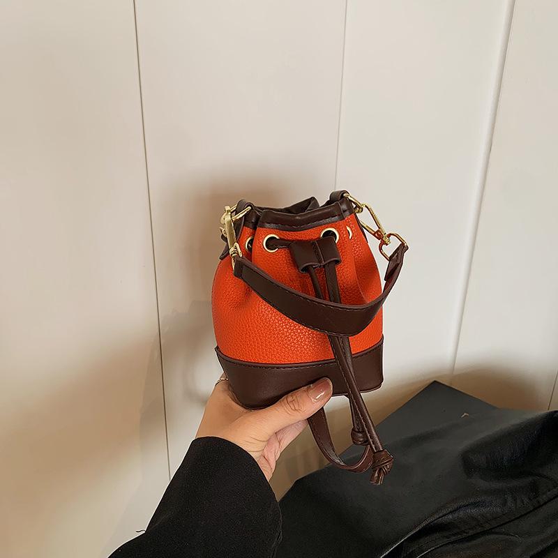 Cute Kids' Bucket Bag - Drawstring Mini Crossbody for Parent-Child with Creative Coin Purse