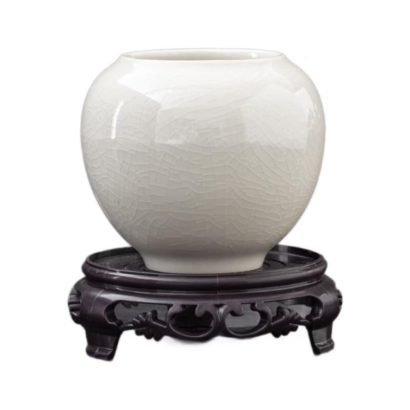 Shangqi Chinese-Style Snowflake Glaze Ceramic Flower Pot
