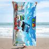Tayo the Little Bus Print Beach Towel, Large Soft Quick Dry Towel for Beach Camping Swimming