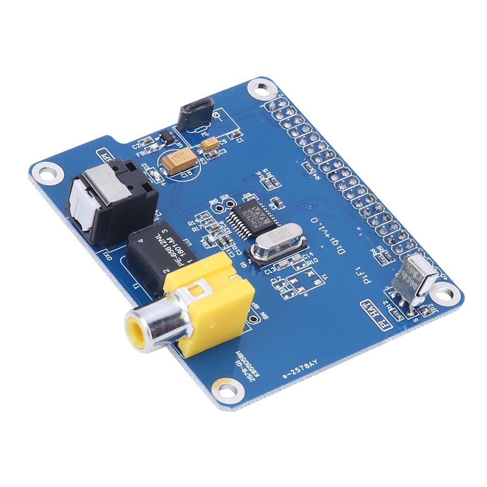 For  3/2B HIFI DiGi Digital Sound Card I2S SPDIF Expansion Board Fiber Optic Module