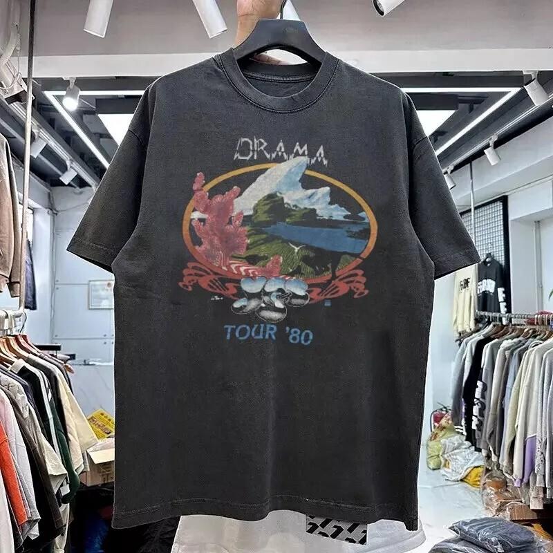 90s Yes Band Reprint Graphic T shirt Black Unisex Men Women S5XL Unisex T-Shirt XXXXL
