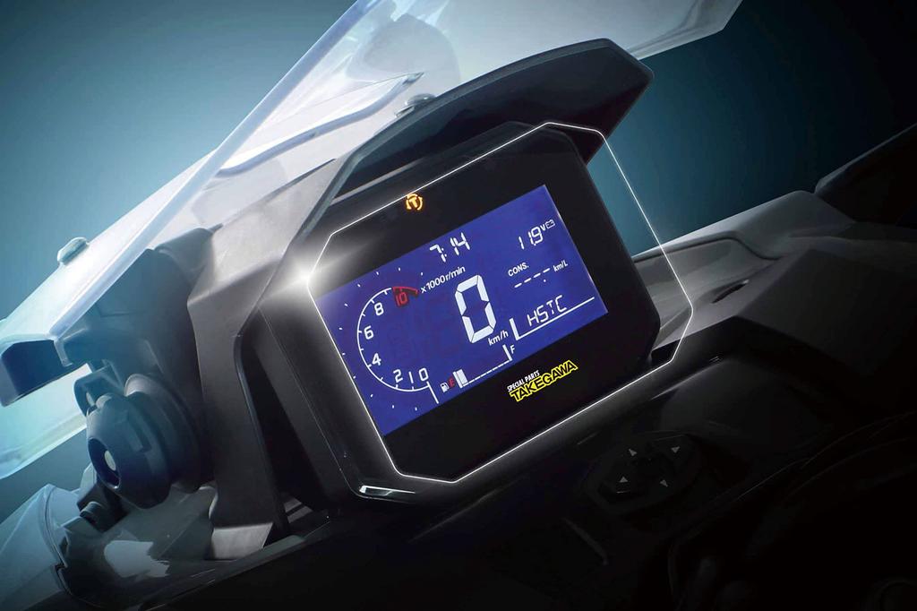 Special Parts Takegawa (TAKEGAWA) Gauge Protector Film, Clear Gloss, Full Color Logo, 1 Sheet, for ADV160 (KF54) 05-06-0058