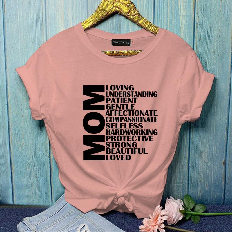 Women's Plus Size Y2K MOM T-Shirt Women's Fashion MOM Summer T-Shirt Tops