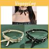 Schmetterlingsschleifen Schmuck Choker Mit Leder Material Für Mädchen Mode Accessoire