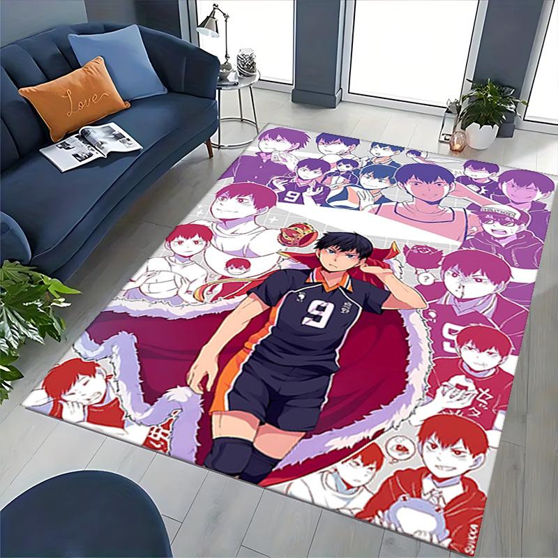 1pc Haikyuu!! Kageyama Tobio Anime Cartoon Design Office Chair Mat, Non-Slip Carpet for Home Decor, Suitable for All Seasons, Ideal Gift for Fans.I056