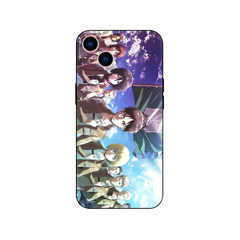 Black tpu Case For Samsung Galaxy A50 50S A30S A10 A01 A11 A21S A31 A41 A51 A71 Cover Attack on Titan