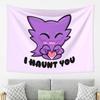 Haunter I Haunt You Tapestry Wall Hanging Aesthetic Home Decoration Tapestries for Dorm Room