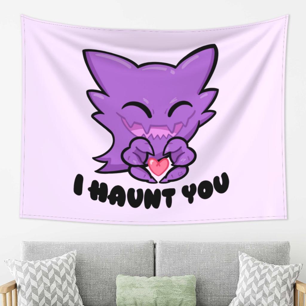 Haunter I Haunt You Tapestry Wall Hanging Aesthetic Home Decoration Tapestries for Dorm Room