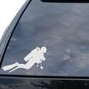 Autos Auto Teile Körper Fahrzeug Aufkleber Fenster Reflektierende Aufkleber Ornamente Auto Taucher Scuba