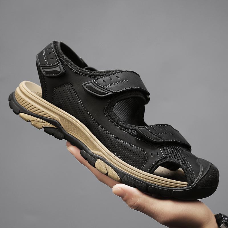 Fashion New Trend Male Summer Beach Shoes Breathable Leisure Walk Men's Sandals Fashion Hollow Out Mesh Shoes Fashion Quick Dry Men Shoe