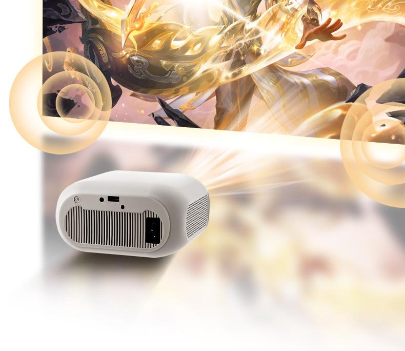 1080P HD Portable Home Projector with 5G Screen Mirroring