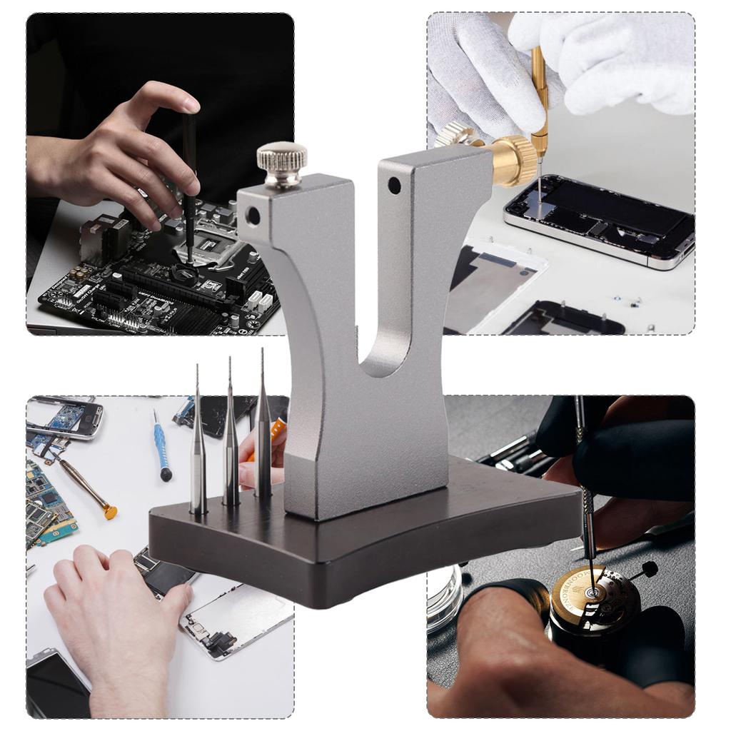 Precision Aluminum Alloy Watch Broken Srew Removal Tool Damaged Screw Extractor 0.6 0.7 0.8 For Watchmaker Watch Repair 8 Pins