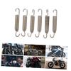 BELLIFFY 6pcs Spring Bike Motorcycle Car Motorcycle Swivel Spring Tension Spring Muffler Spring Exhaust Spring Stainless Steel Silver
