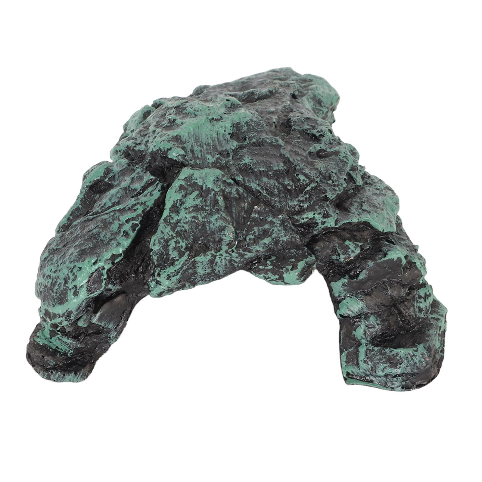 

Reptile Rock Hide Cave Simulation Realistic Safe Comfortable Resin Rock Hideout for Terrarium Decoration