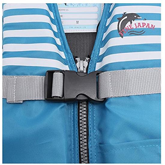 Fine Japan Junior Floating Vest Floating Vest for River and Water Activities Reflective Adjustable Mesh with Whistle FV-6116 - Kids' Fishing, Play, -