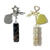Stainless Steel Mesh Bag Pendant: Hand Cream Lipstick Chain Keychain