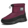 Men's and Women's Large Size Winter Warm Snow Boots Padded Lining Ankle Boots Non-slip Outdoor Shoes Hiking Mountaineering Sports Cotton Shoes