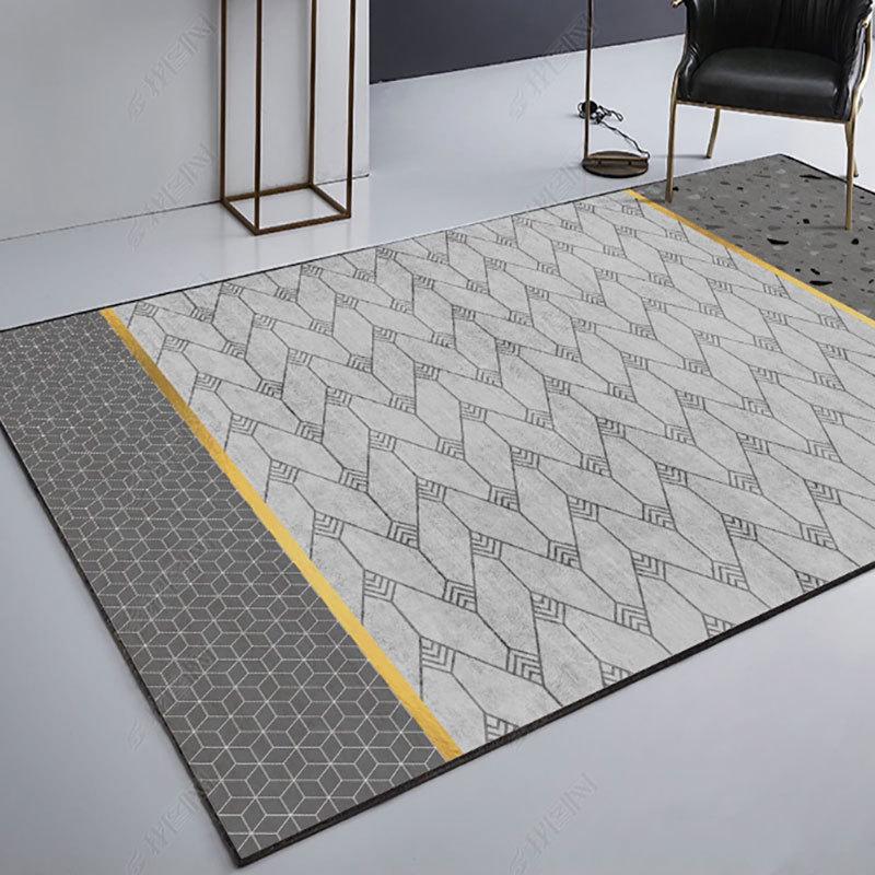 Kusový koberec do obývacího pokoje v severském stylu na míru: Moderní, Jednoduchý, Luxusní Design pro Pohovku a Konferenční Stolek.