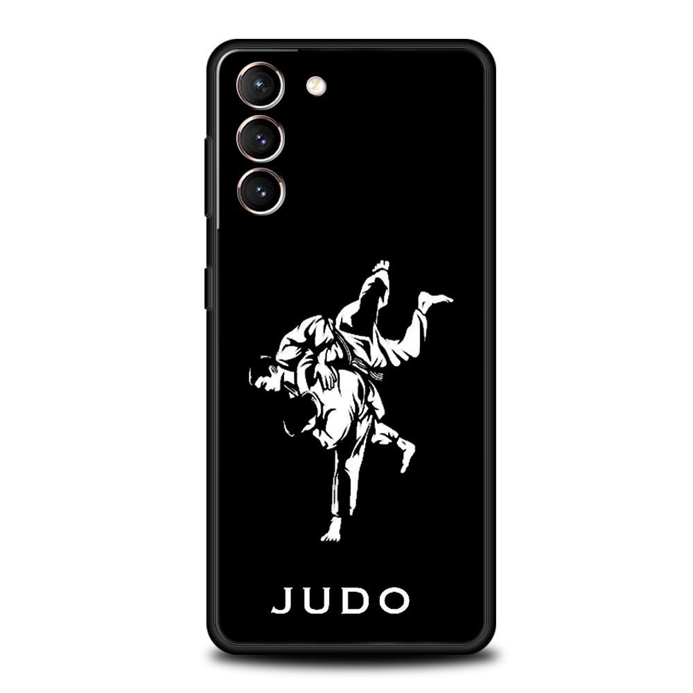 Japanese Martial Judo Soft Phone Case For Samsung Galaxy S25 Edge S24 Plus S23 FE S22 S21 S20 Ultra 5G S10 Black Protect Cover