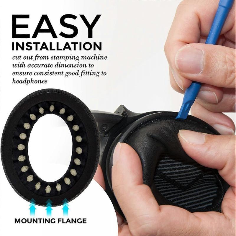 Lambskin Ear Cushions, Replacement Sheepskin Headphones for Bose QC 35 II QC35 QC35ii QC25 Silent Cow