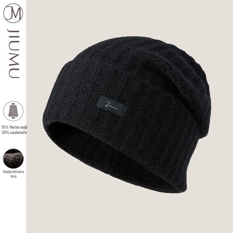 JIUMU Men's Cashmere Knit Beanie Hat